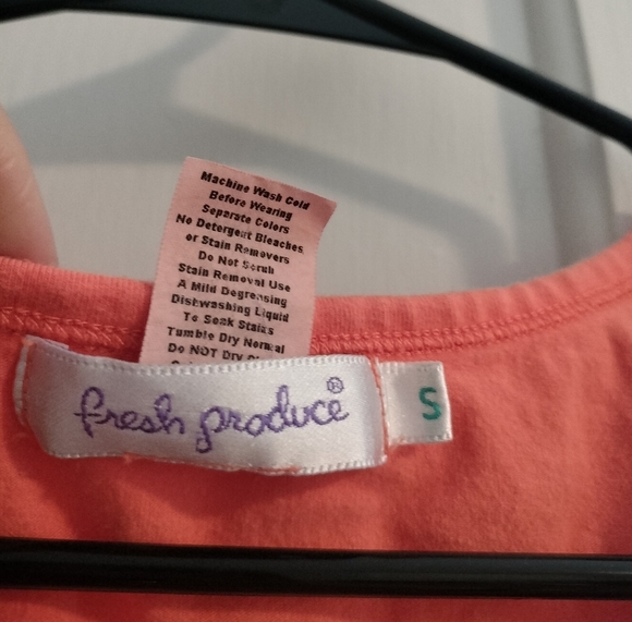 Fresh Produce Vibrant Coral Tank Top Small - Picture 7 of 7